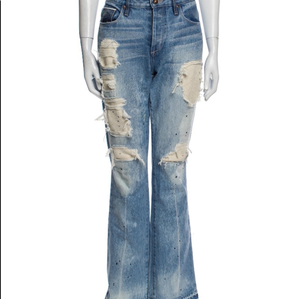 Tortoise Wide Leg Jeans NEW